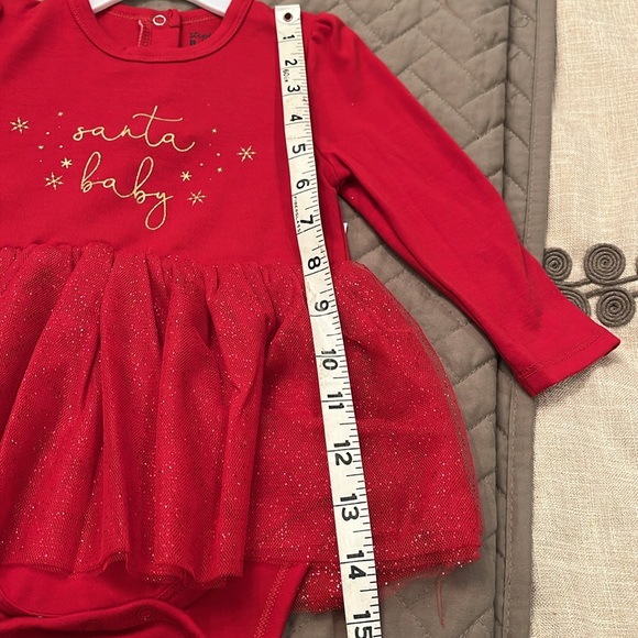 Stephan Baby "Santa Baby" Red Snapshirt Dress/NWT/6-12M - Picture 7 of 12